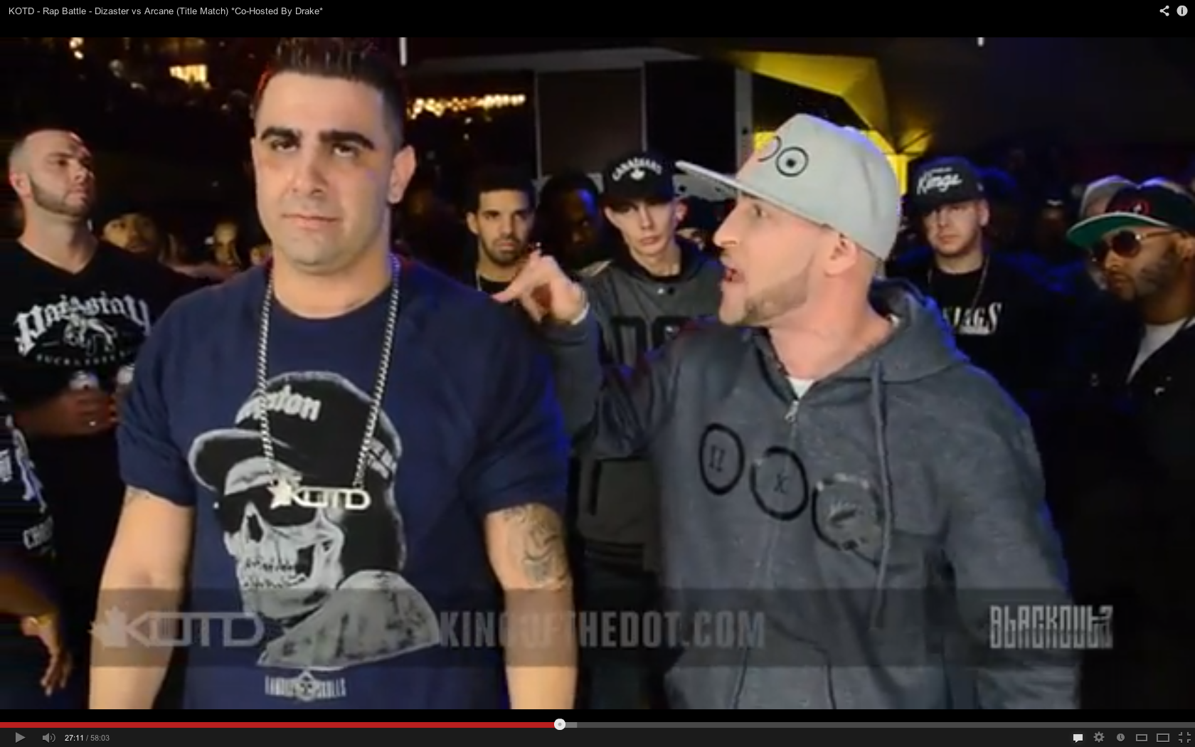 KOTD Rap Battle – Dizaster vs Arcane Co-Hosted By Drake